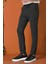 Comfort Fit Beli Lastikli Pötikareli Casuel Siyah Pantolon P 1149 4