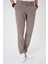 Comfort Fit Gofre Dokulu Beli Lastikli Vizon Jogger Pantolon P 1177 4