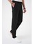 Comfort Fit Beli Lastikli Siyah Jogger Pantolon P 1184 5