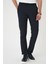 Comfort Fit Beli Lastikli Pötikareli Casuel Lacivert 2 Pantolon P 1149 4