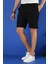 033 Slim Fit Siyah Bermuda 5