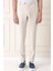 Comfort Fit Beli Lastikli Balıksırtı Dokuma Casuel Bej Pantolon P 1155 2