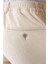 Comfort Fit Beli Lastikli Balıksırtı Dokuma Casuel Bej Pantolon P 1155 5