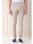 Comfort Fit Beli Lastikli Pileli Keten Casuel Bej Pantolon P 1145 2