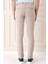 Comfort Fit Beli Lastikli Pileli Keten Casuel Bej Pantolon P 1145 5