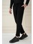 Atp 033 Slim Fit Siyah Spor Pantolon 3