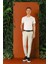 Slim Fit Yan Cepli Düz Esnek Casual Taş Pantolon P 1144 2