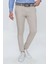 P 1077 Slim Fit Bej Spor Pantolon 4