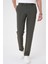 Comfort Fit Beli Lastikli Haki Jogger Pantolon P 1184 3