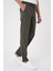 Comfort Fit Beli Lastikli Haki Jogger Pantolon P 1184 4