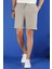 033 Slim Fit Gri Bermuda 3