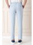 Comfort Fit Beli Lastikli Balıksırtı Dokuma Casuel Mavi Pantolon P 1155 5