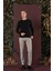 P 1134 Slim Fit Bej Spor Pantolon 1