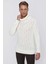 Tr 844 Slim Fit Ekru Klasik Triko 1