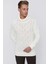 Tr 844 Slim Fit Ekru Klasik Triko 3