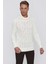 Tr 844 Slim Fit Ekru Klasik Triko 4