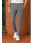 Comfort Fit Beli Lastikli Pötikareli Casuel Füme Pantolon P 1149 3
