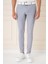 Slim Fit Yan Cepli Düz Esnek Casual Gri Mavi Pantolon P 1144 1