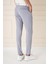 Slim Fit Yan Cepli Düz Esnek Casual Gri Mavi Pantolon P 1144 5