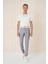Comfort Fit Beli Lastikli Pileli Keten Casuel Lacivert Pantolon P 1145 1