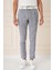 Comfort Fit Beli Lastikli Pileli Keten Casuel Lacivert Pantolon P 1145 2