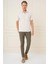 Slim Fit Yan Cepli Düz Esnek Casual Haki Pantolon P 1144 2