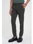 Comfort Fit Beli Lastikli Tek Pileli Dokulu Yeşil Pantolon P 1193 2