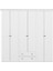 Bona Avangart 6 Mebran Kapaklı 2 Çekmeceli Gardırop - Beyaz 6