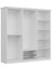 Bona Avangart 6 Mebran Kapaklı 2 Çekmeceli Gardırop - Beyaz 7