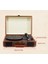 Taşınabilir Çantalı Retro Bluetooth Hoparlörlü Pikap Radyo Ses Kayıt USB Mp3 33/45/78 Plak Çalar 2