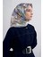 Çiçek Desenli Saf Ipek Twill Eşarp 9403D 35 2