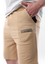 Bej Baskılı Erkek Kapri Şort 5487 4