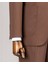 Italyan Stil Slim Fit Ceket Pantolon Takım Elbise Kahverengi T14154 5