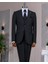 Italyan Stil Slim Fit Ceket Yelek Pantolon Takım Elbise Antrasit T14314 1