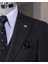 Italyan Stil Slim Fit Ceket Yelek Pantolon Takım Elbise Antrasit T14314 3