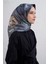 Çiçek Desenli Saf Ipek Twill Eşarp 9419D 36 1
