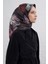 Çiçek Desenli Saf Ipek Twill Eşarp 9419D 85 1
