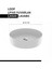 Loop Oval Beyaz Deliksiz Lavabo 45 Cm LP145 1