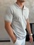 Erkek Slim Fit Pamuklu Polo Yaka Tshirt Gri ECA017 2