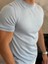 Erkek Slim Fit Pamuklu Bisiklet Yaka Tshirt Bebe Mavi ECA021 4