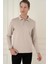 Ts 893 Slim Fit Bej Spor T-Shirt 3