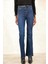 Koyu Mavi Full Likra Toparlayan Flare Jean 7578 5