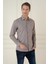 Slim Fit Dokulu %100 Pamuk Toprak Gömlek G 1584 4