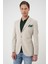 Comfort Fit Çift Yırtmaç Fleto Cep Esnek Pamuk Casual Kum Ceket C 675 5