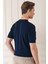 Slim Fit Bisiklet Yaka Kısa Kol Lacivert Triko Tr 869 5