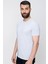 Slim Fit Bisiklet Yaka Düz Pamuklu Gri Tişört Ts 823 2
