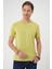 Comfort Fit Bisiklet Yaka Esnek Pamuk Casuel Limon Tişört Ts 885 3