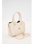 Krem Metal Aksesuarlı El Çanta 2