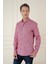 Slim Fit Dokulu %100 Pamuk Bordo Gömlek G 1584 2