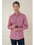 Slim Fit Dokulu %100 Pamuk Bordo Gömlek G 1584 3
